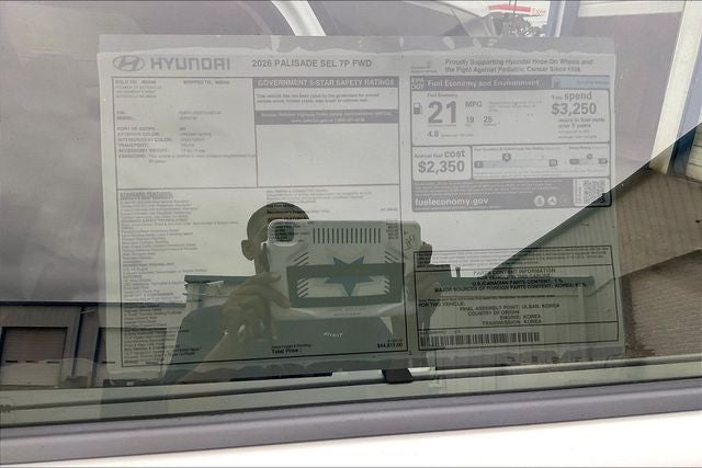 2026 Hyundai PALISADE SEL 7 Passenger