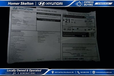 2026 Hyundai PALISADE SEL 7 Passenger