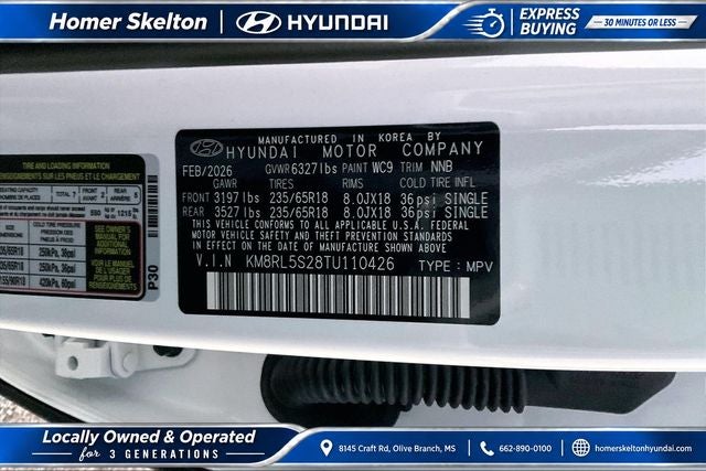 2026 Hyundai PALISADE SEL 7 Passenger