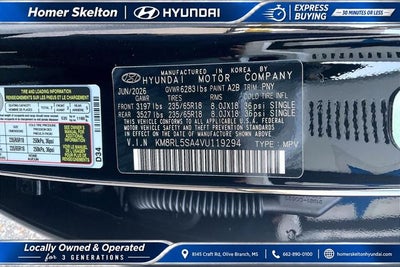 2027 Hyundai PALISADE HYBRID Blue SEL 7P 7 Passenger