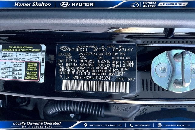 2027 Hyundai PALISADE SEL 8 Passenger