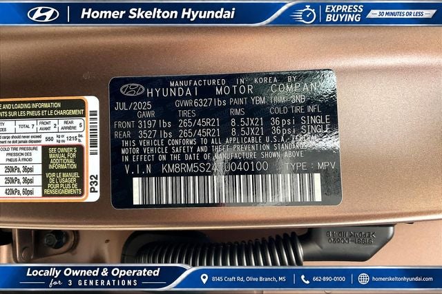 2026 Hyundai PALISADE Calligraphy