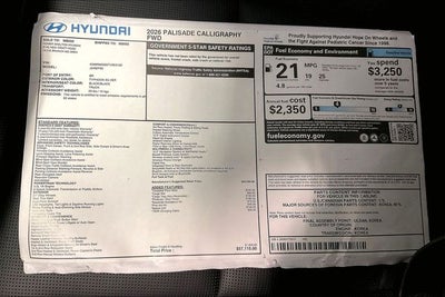 2026 Hyundai PALISADE Calligraphy