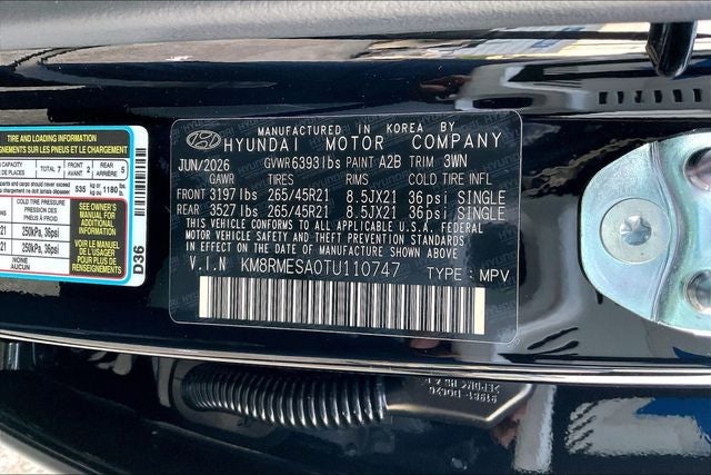 2026 Hyundai PALISADE HYBRID Calligraphy