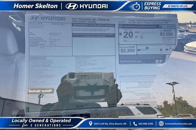 2027 Hyundai PALISADE SEL 7 Passenger