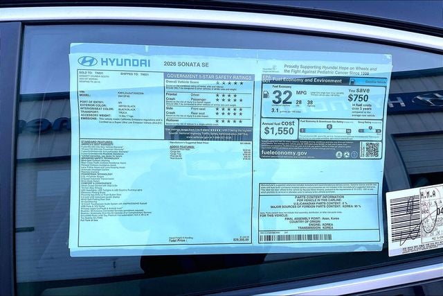 2026 Hyundai SONATA SE