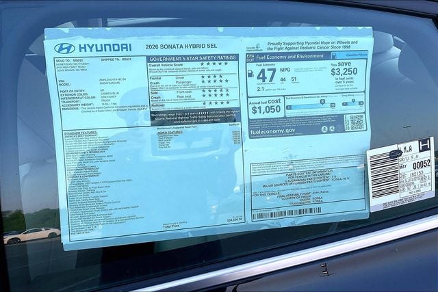 2026 Hyundai SONATA HYBRID SEL