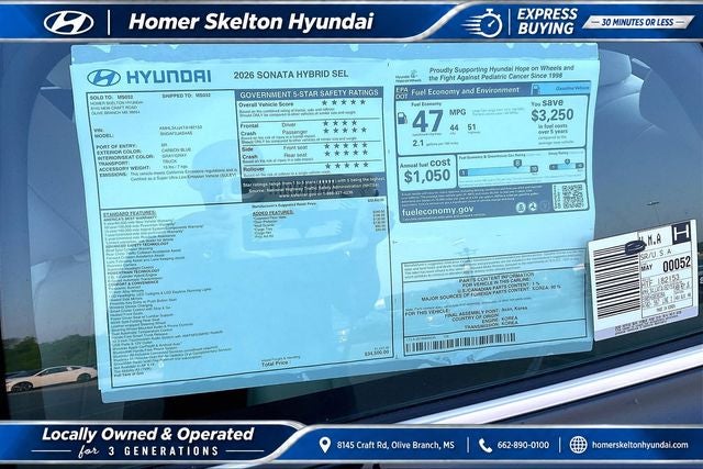 2026 Hyundai SONATA HYBRID SEL