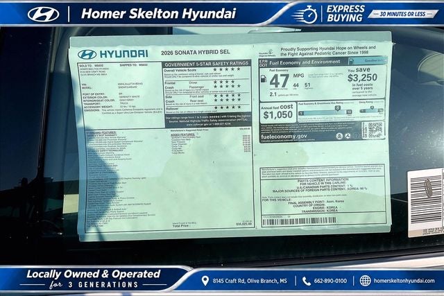 2026 Hyundai SONATA HYBRID SEL