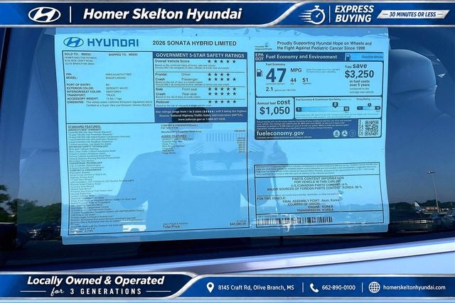 2026 Hyundai SONATA HYBRID Limited