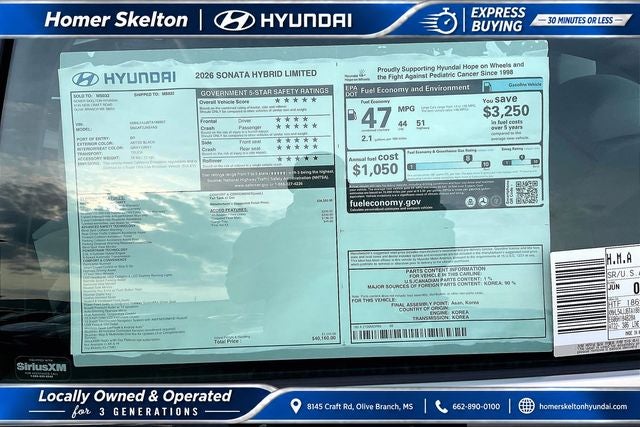 2026 Hyundai SONATA HYBRID Limited