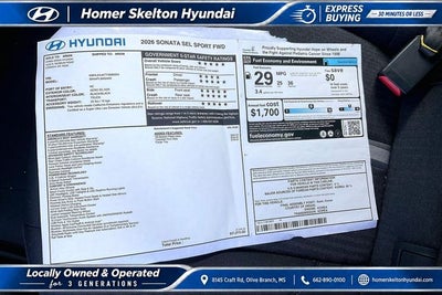 2026 Hyundai SONATA SEL Sport