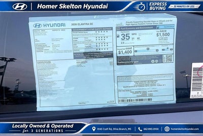 2026 Hyundai ELANTRA SE