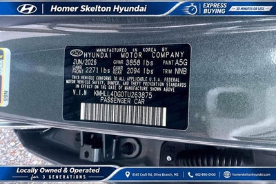 2026 Hyundai ELANTRA SE