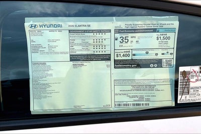2026 Hyundai ELANTRA SE