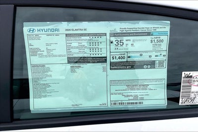 2026 Hyundai ELANTRA SE