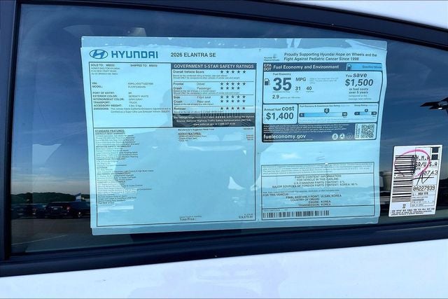 2026 Hyundai ELANTRA SE