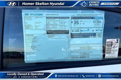 2026 Hyundai ELANTRA SE