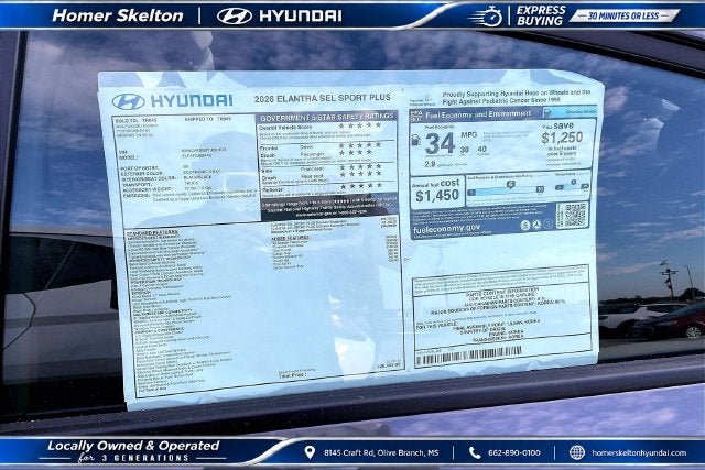 2026 Hyundai ELANTRA SEL Sport