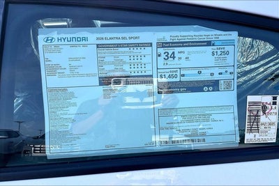 2026 Hyundai ELANTRA SEL Sport