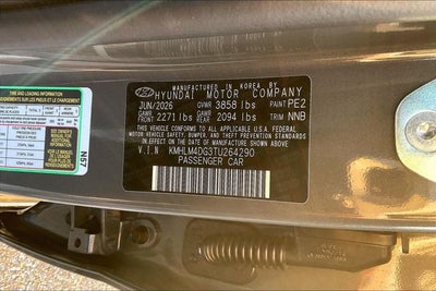 2026 Hyundai ELANTRA SEL Sport
