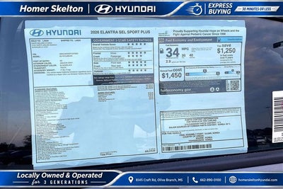 2026 Hyundai ELANTRA SEL Sport