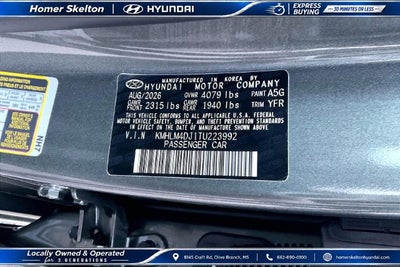 2026 Hyundai ELANTRA HYBRID Blue