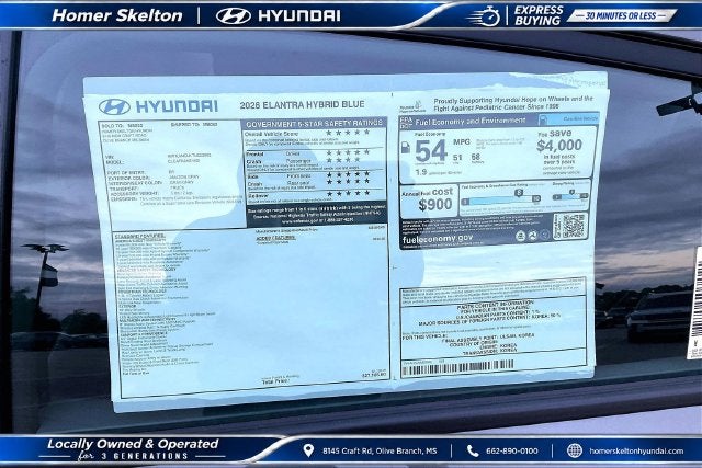 2026 Hyundai ELANTRA HYBRID Blue