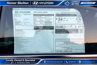 2026 Hyundai ELANTRA Limited