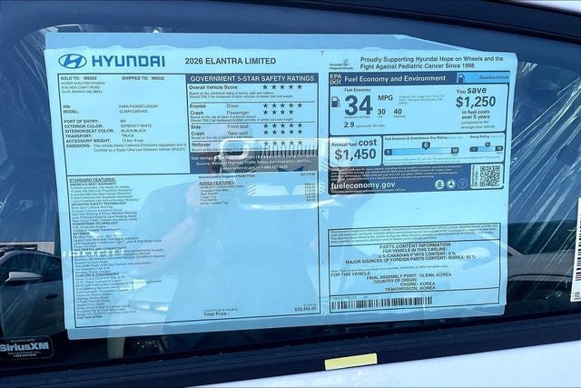 2026 Hyundai ELANTRA Limited