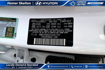 2026 Hyundai ELANTRA Limited