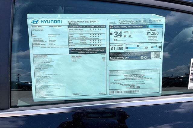 2026 Hyundai ELANTRA SEL Sport