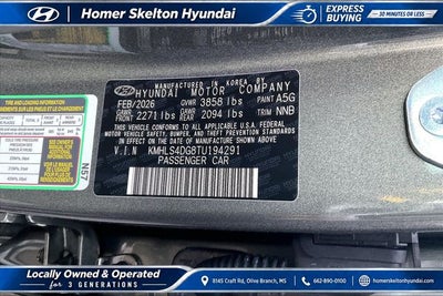2026 Hyundai ELANTRA SEL Sport