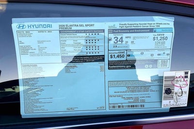 2026 Hyundai ELANTRA SEL Sport