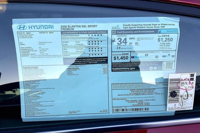 2026 Hyundai ELANTRA SEL Sport