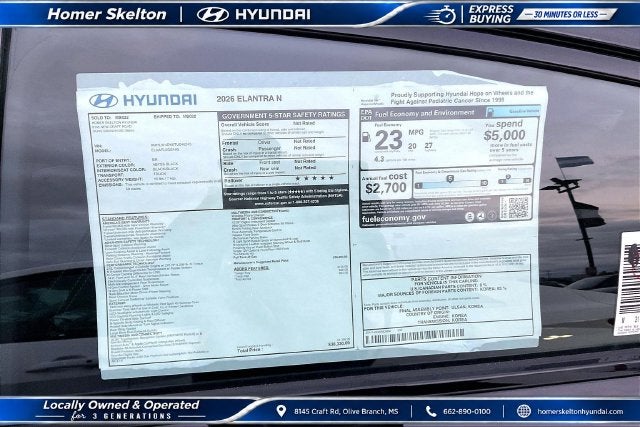 2026 Hyundai ELANTRA N Base