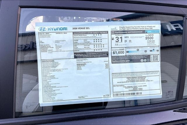 2026 Hyundai VENUE SEL