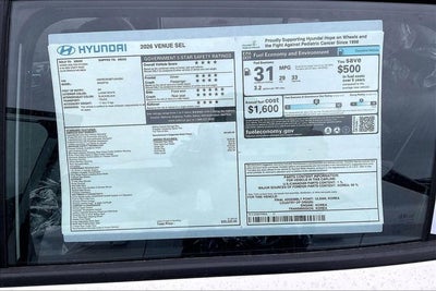 2026 Hyundai VENUE SEL