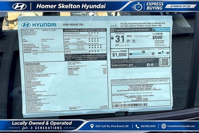 2026 Hyundai VENUE SEL