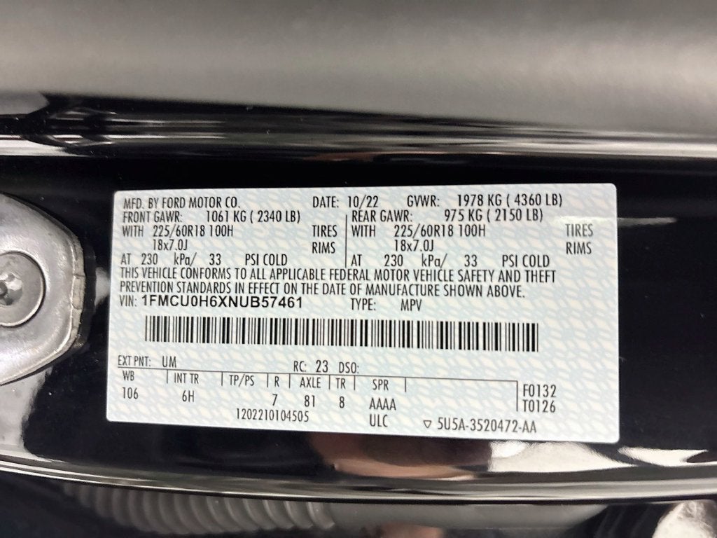 2022 Ford Escape SEL