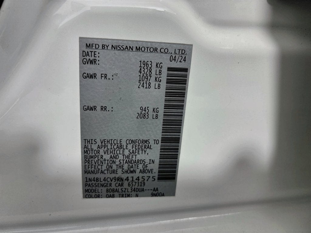 2024 Nissan Altima 2.5 SR