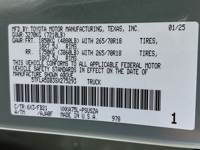 2025 Toyota Tundra SR5
