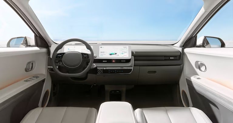 Interior view of Ioniq5 - driver and passenger side