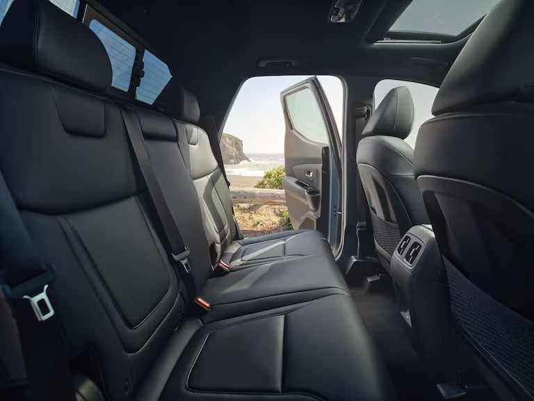 Backseat interior view of Hyundai Santa Cruz