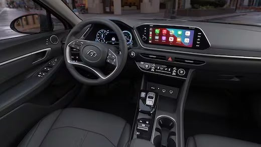 Hyundai Sonata Hybrid interior dashboard view