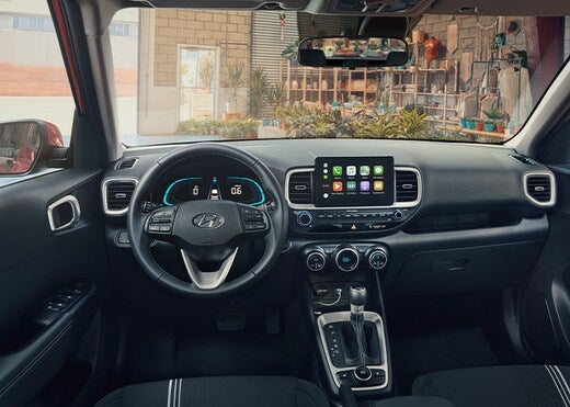 View of interior dashboard or Hyundai Venue